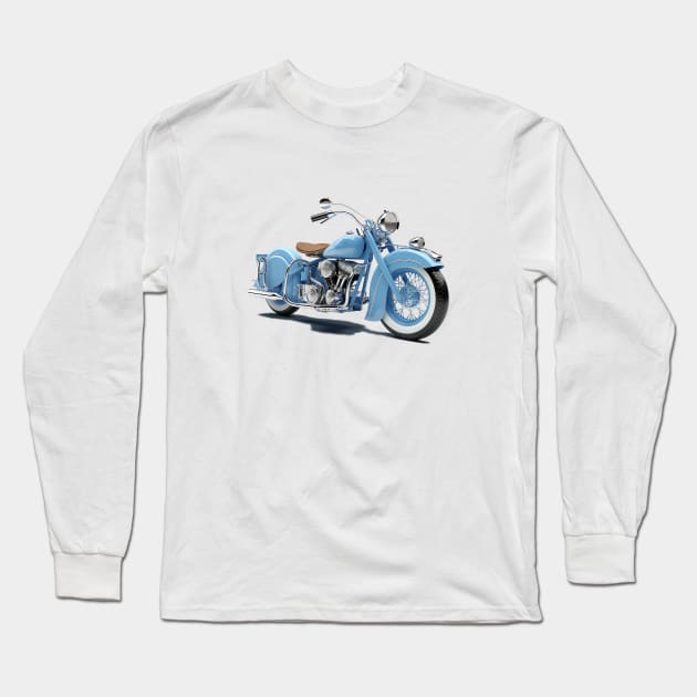 Indian Motorcycle Long Sleeve T-Shirt by DavidLoblaw